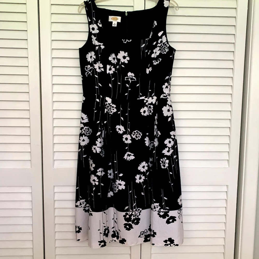 Talbot black and white cotton dress